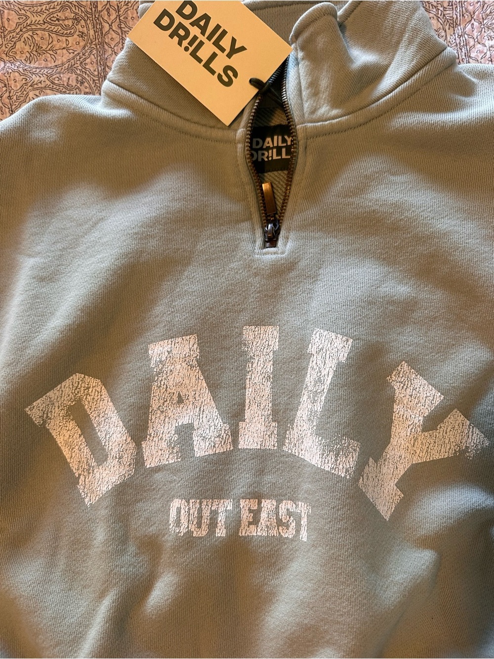Daily Drills 💚NWT Harbor Funnel Neck Daily Cropped Quarter-Zip Sweatshirt - XS/S
